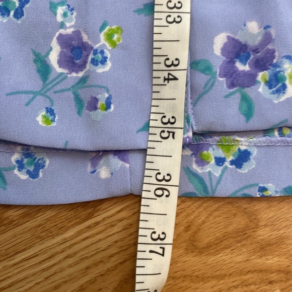 Size 14/16 Lavender Floral Button Up Maxi Skirt - Picture 3 of 12